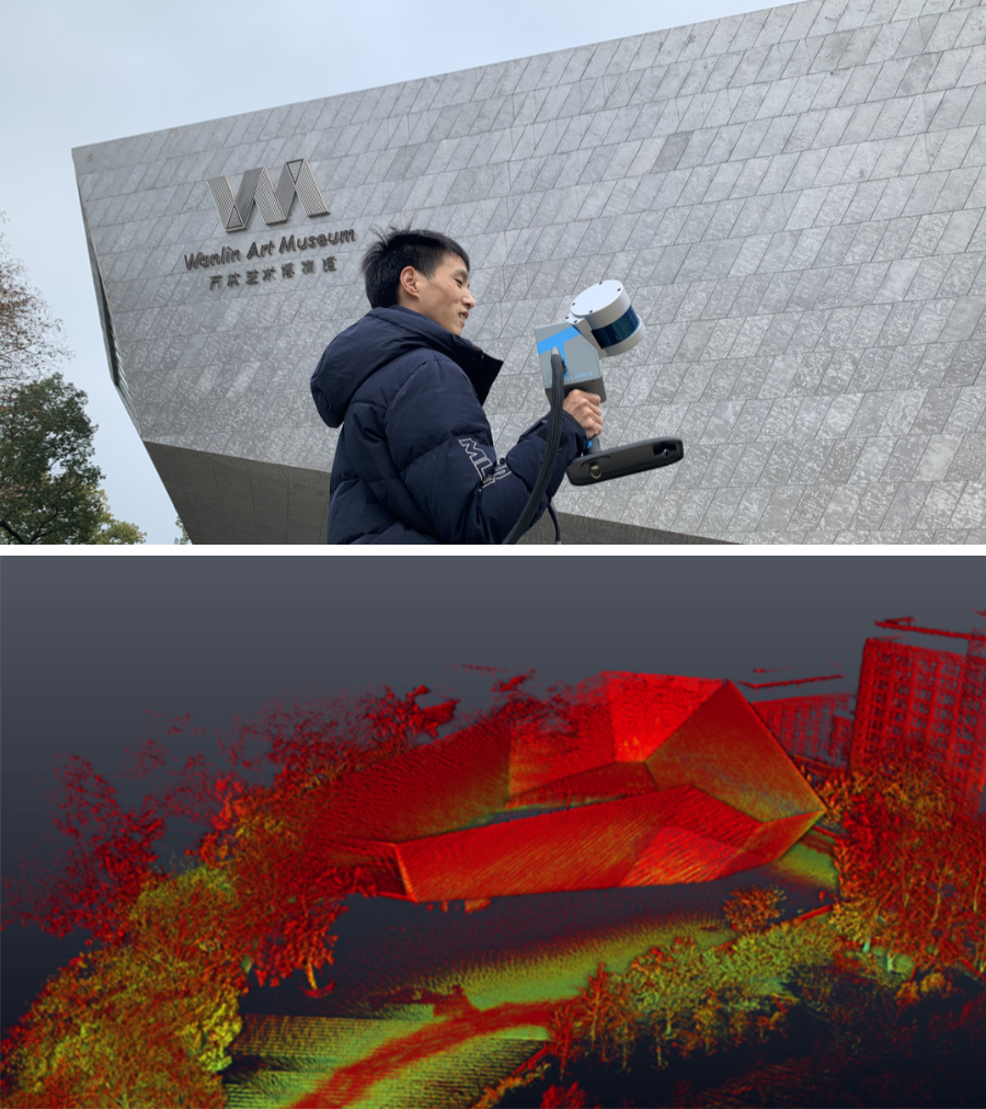 RigelSLAM走進武大實景復(fù)現(xiàn)櫻花大道、新舊建筑